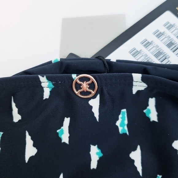 NWT Vix Paula Hermanny Dolce Knot Bikini Bottom Swimwear Black Teal - Picture 7 of 11